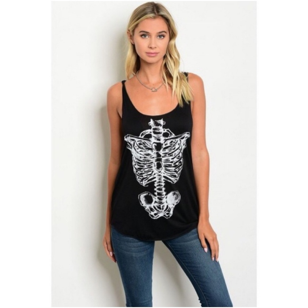 HP!💎SALE! Black Skeleton tank top